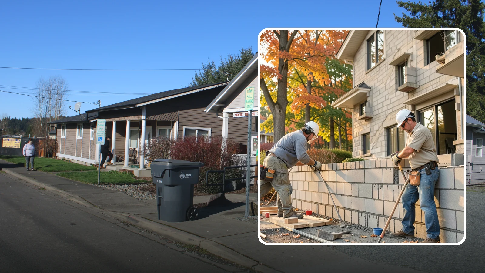 Block Masonry in South Prairie, Pierce County, WA - Structural concrete block construction for walls and foundations engineered for strength and seismic performance.