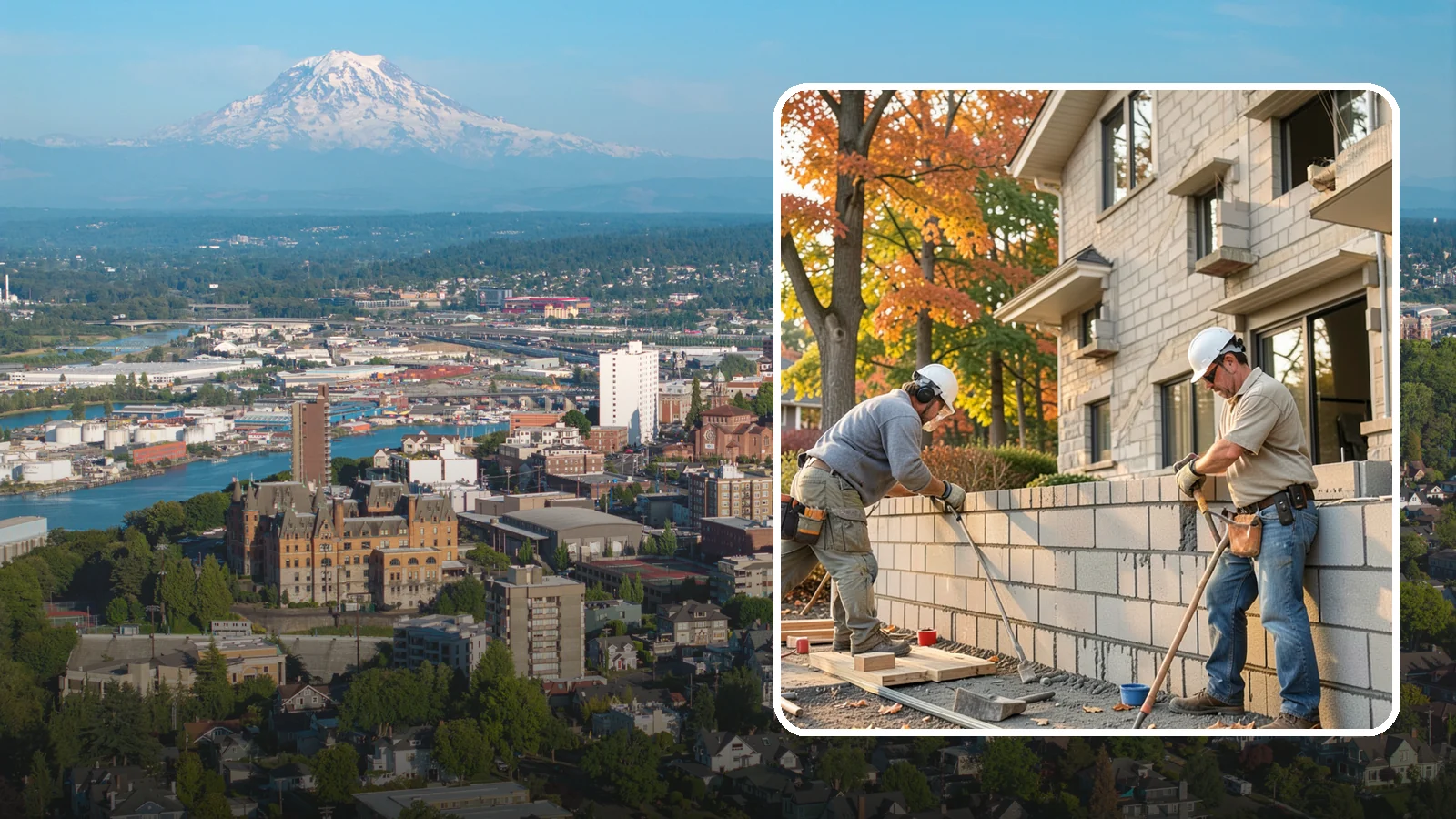 Block Masonry in Tacoma, Pierce County, WA - Structural concrete block construction for walls and foundations engineered for strength and seismic performance.