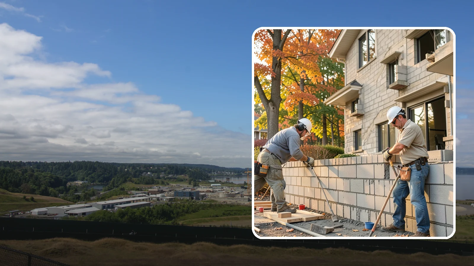 Block Masonry in University Place, Pierce County, WA - Structural concrete block construction for walls and foundations engineered for strength and seismic performance.