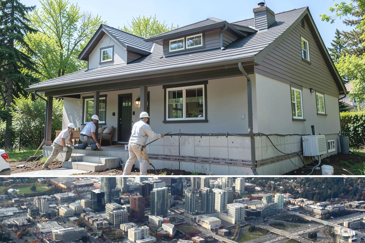 Blown-In Insulation in Bellevue, King County, WA - Blown-in insulation installs comfortably in any season and is a quick upgrade ahead of winter.