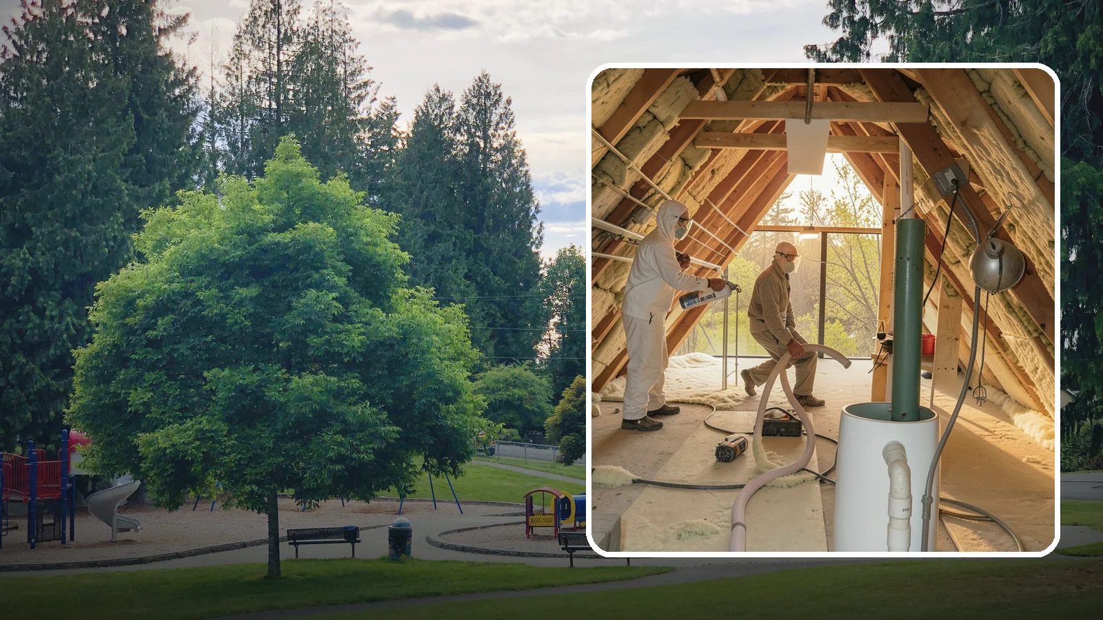Blown-In Insulation in Bonney Lake, Pierce County, WA - We install blown-in insulation that fills attics and cavities with a seamless, gap-free thermal blanket.