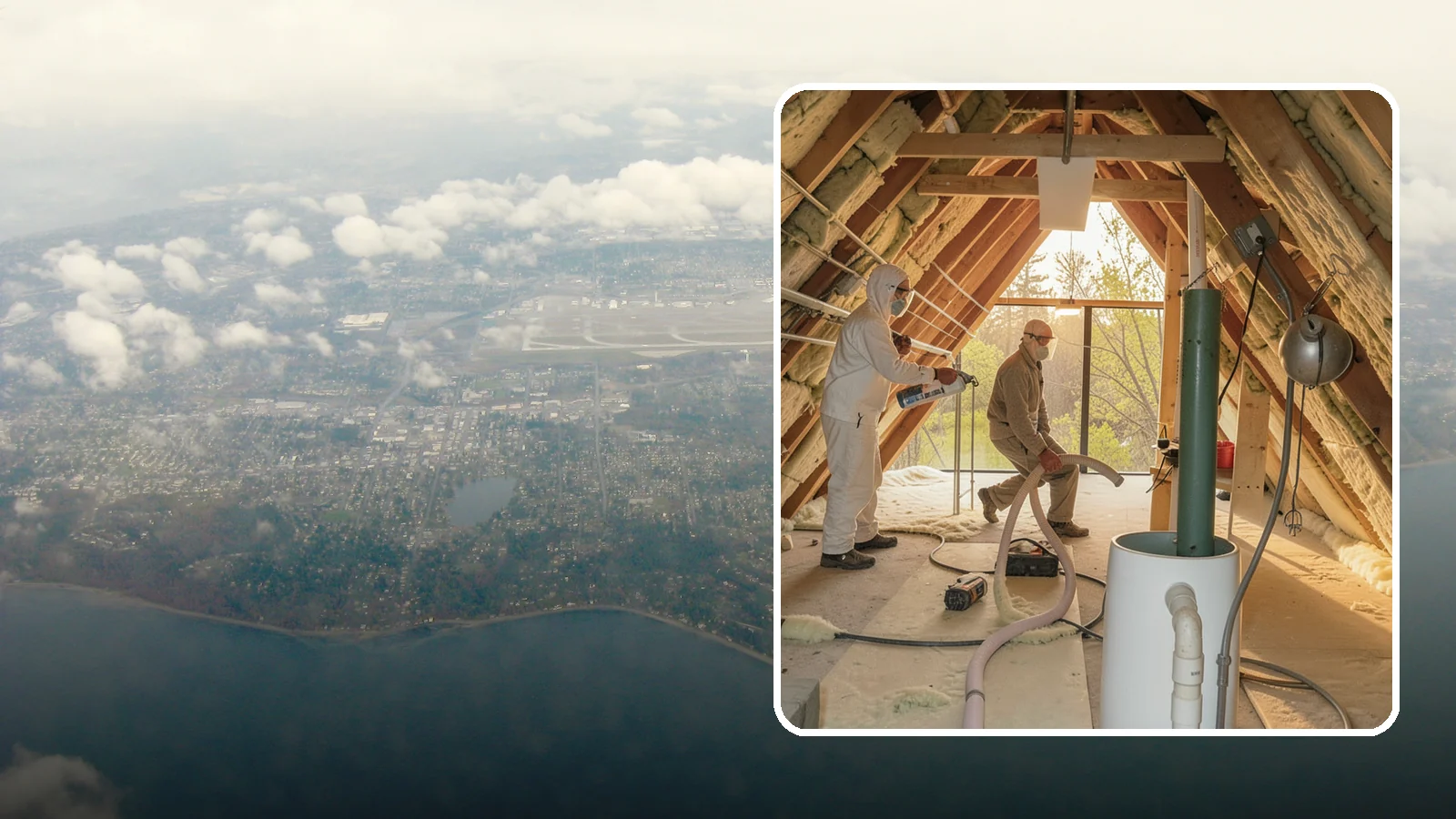 Blown-In Insulation in Burien, King County, WA - We install blown-in insulation that fills attics and cavities with a seamless, gap-free thermal blanket.