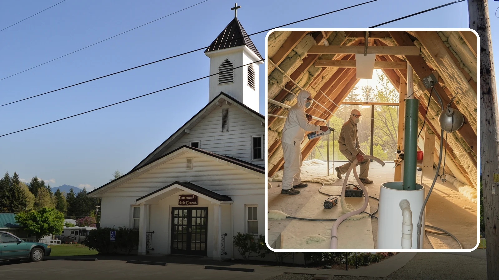 Blown-In Insulation in Concrete, Skagit County, WA - We install blown-in insulation that fills attics and cavities with a seamless, gap-free thermal blanket.