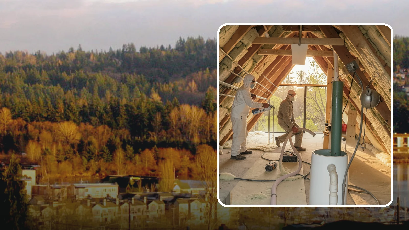 Blown-In Insulation in Kenmore, King County, WA - We install blown-in insulation that fills attics and cavities with a seamless, gap-free thermal blanket.