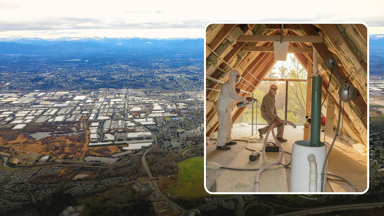 Blown-In Insulation in Kent, King County, WA - We install blown-in insulation that fills attics and cavities with a seamless, gap-free thermal blanket.