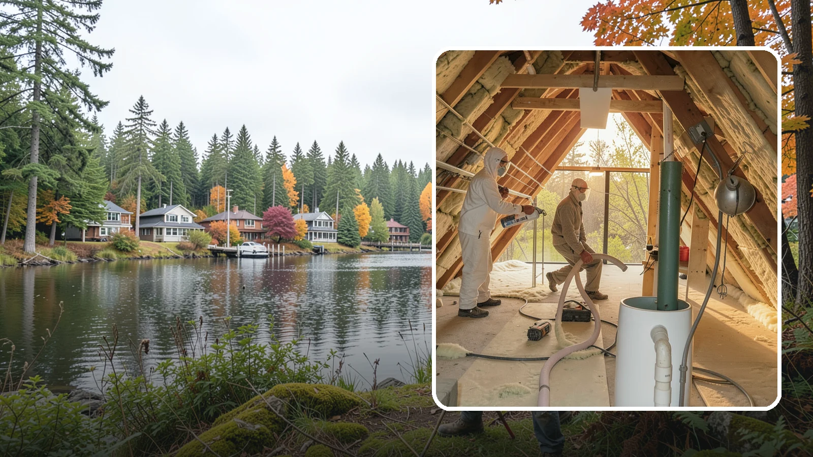Blown-In Insulation in La Conner, Skagit County, WA - We install blown-in insulation that fills attics and cavities with a seamless, gap-free thermal blanket.