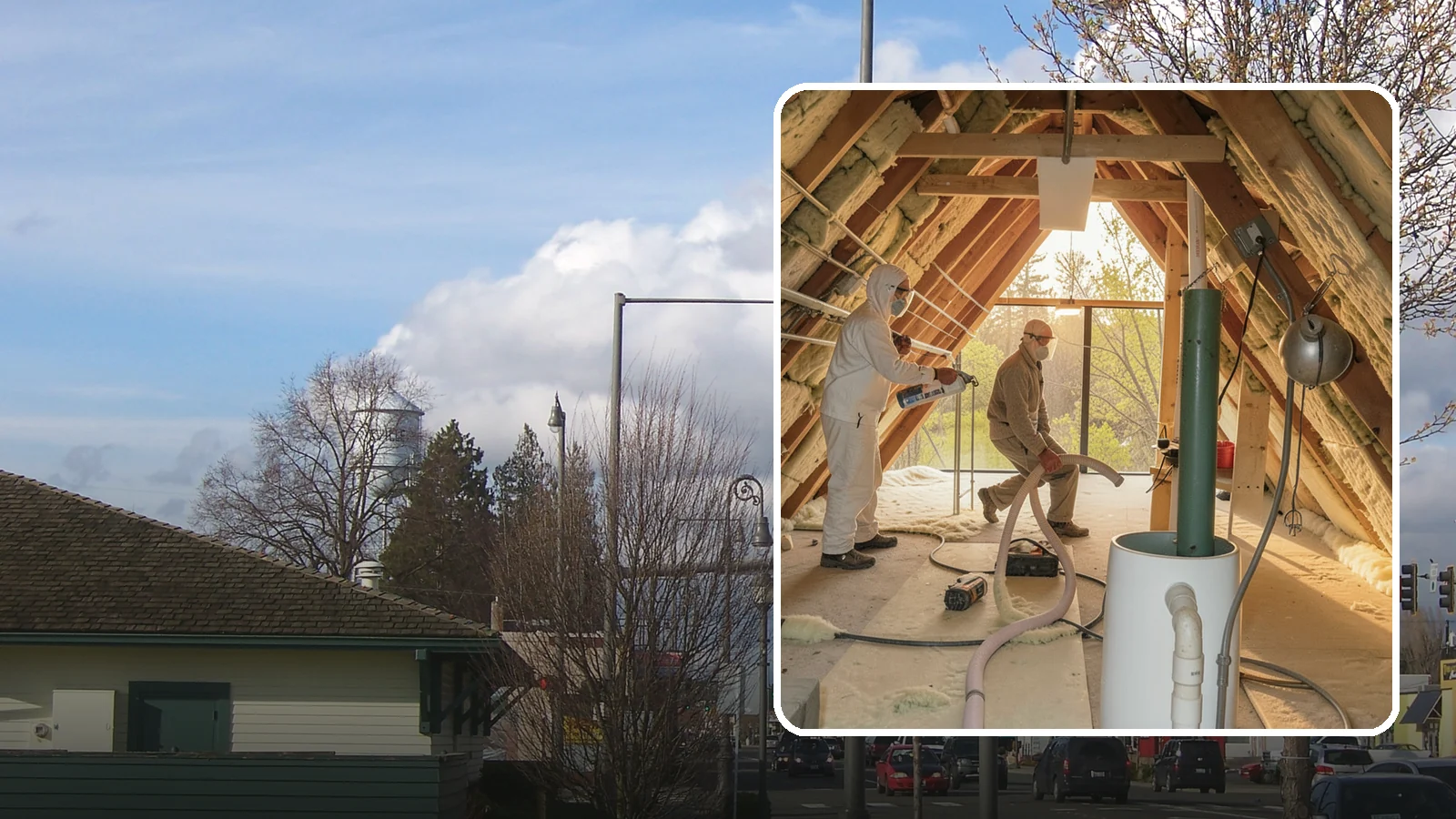 Blown-In Insulation in Marysville, Snohomish County, WA - We install blown-in insulation that fills attics and cavities with a seamless, gap-free thermal blanket.