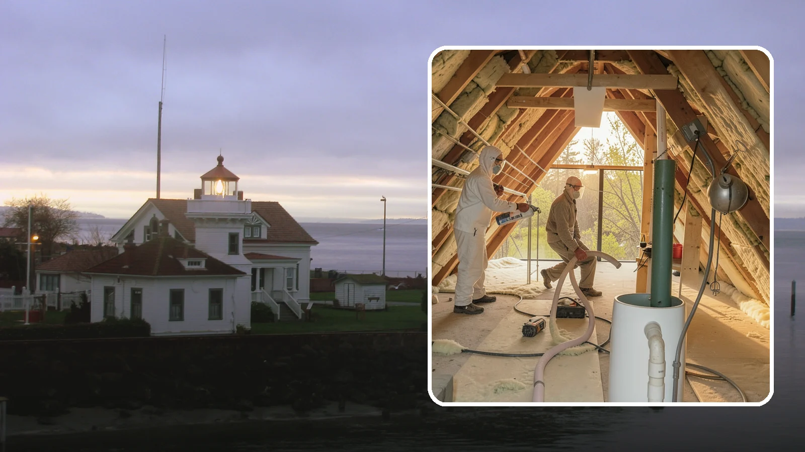 Blown-In Insulation in Mukilteo, Snohomish County, WA - We install blown-in insulation that fills attics and cavities with a seamless, gap-free thermal blanket.