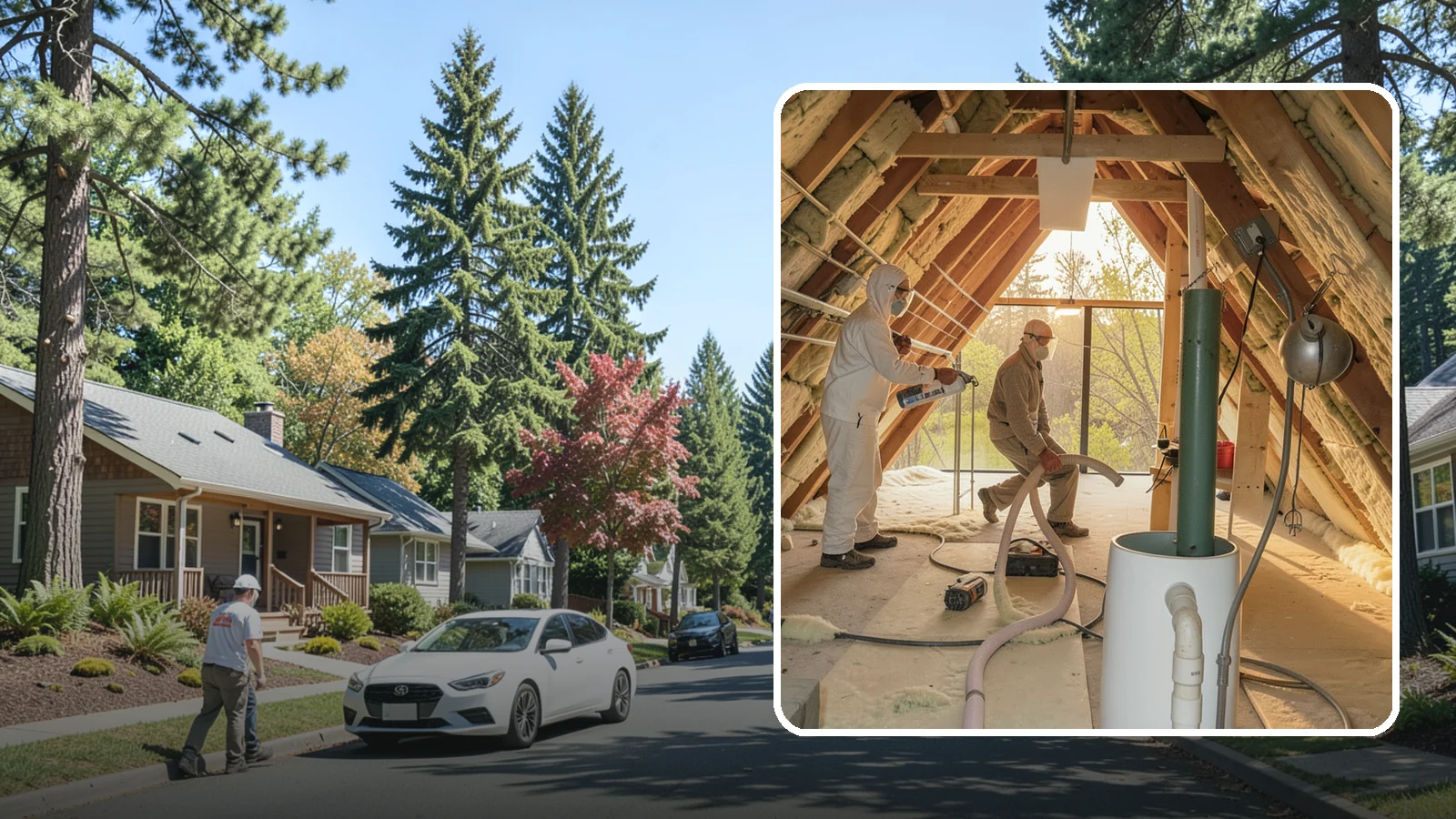 Blown-In Insulation in Orting, Pierce County, WA - We install blown-in insulation that fills attics and cavities with a seamless, gap-free thermal blanket.