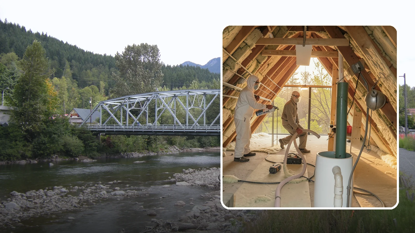 Blown-In Insulation in Skykomish, King County, WA - We install blown-in insulation that fills attics and cavities with a seamless, gap-free thermal blanket.