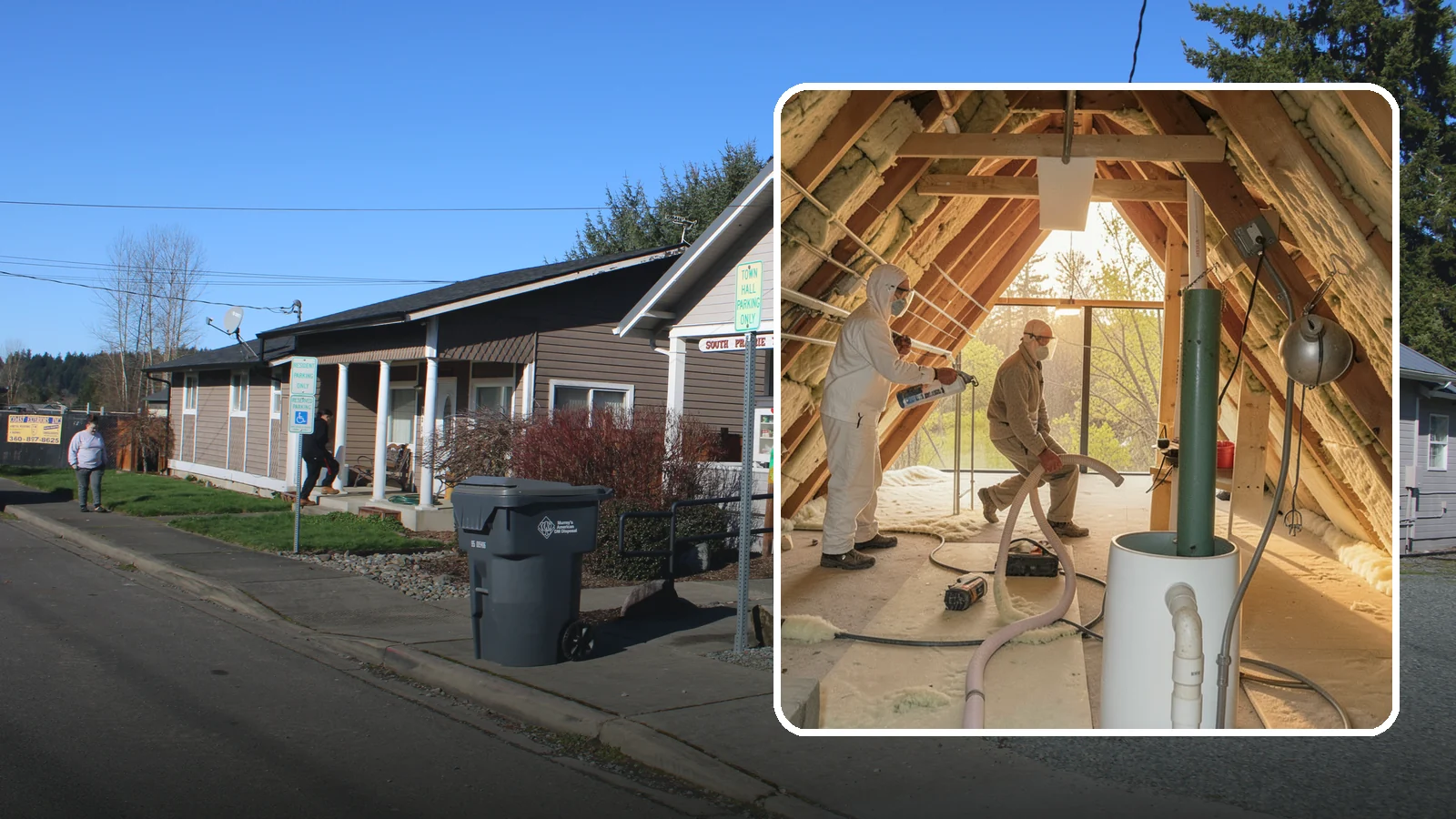 Blown-In Insulation in South Prairie, Pierce County, WA - We install blown-in insulation that fills attics and cavities with a seamless, gap-free thermal blanket.