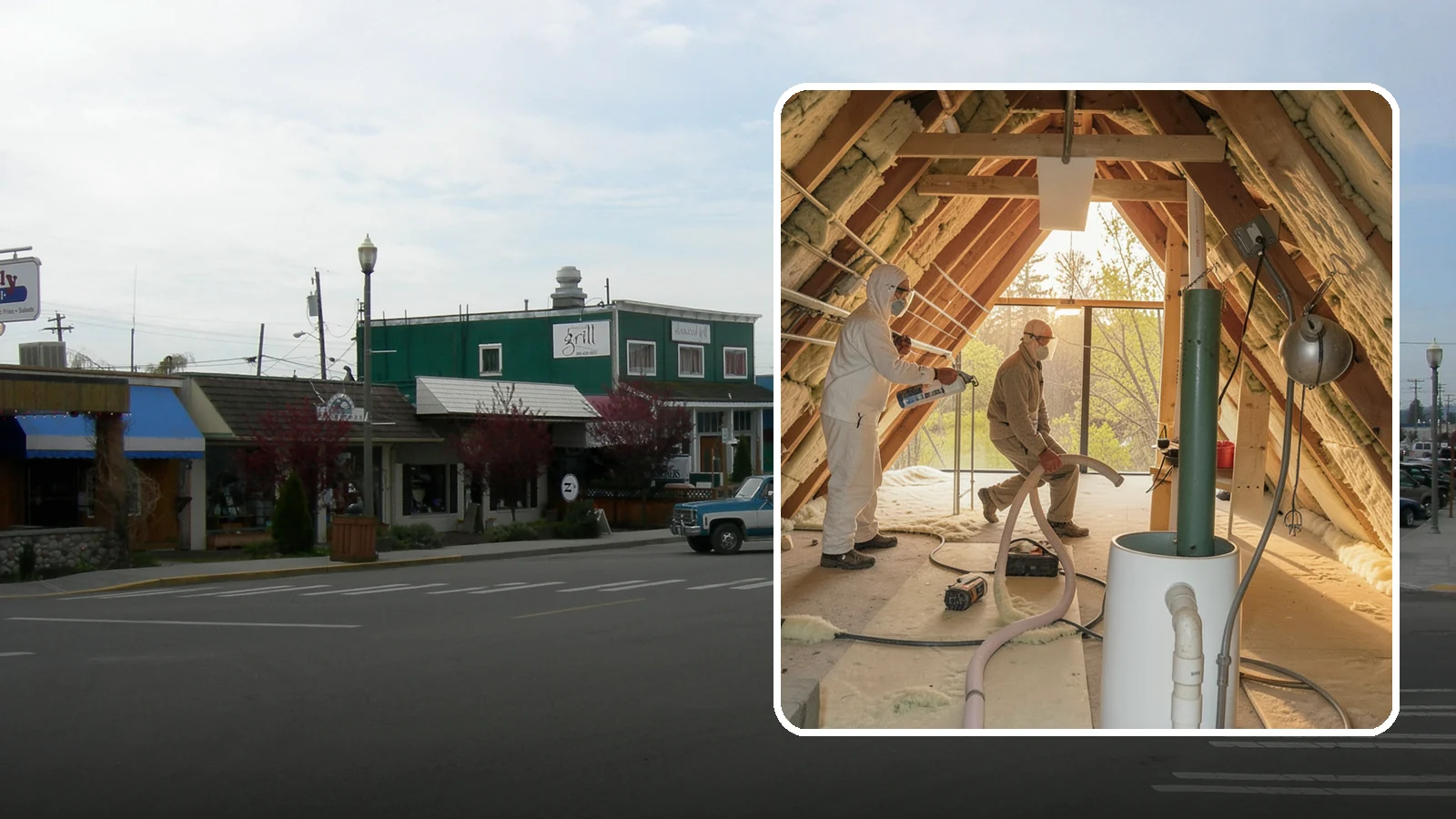 Blown-In Insulation in Stanwood, Snohomish County, WA - We install blown-in insulation that fills attics and cavities with a seamless, gap-free thermal blanket.
