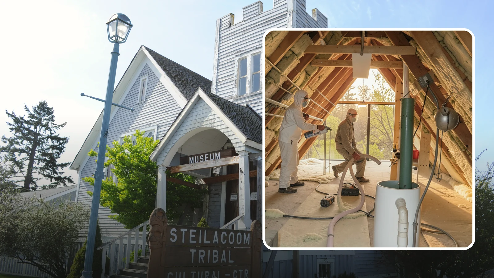 Blown-In Insulation in Steilacoom, Pierce County, WA - We install blown-in insulation that fills attics and cavities with a seamless, gap-free thermal blanket.