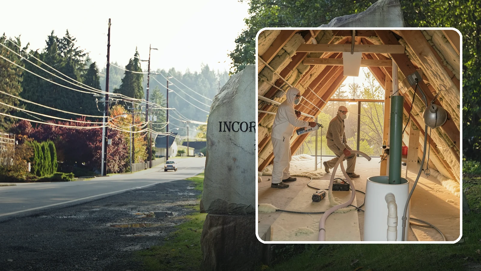 Blown-In Insulation in Wilkeson, Pierce County, WA - We install blown-in insulation that fills attics and cavities with a seamless, gap-free thermal blanket.