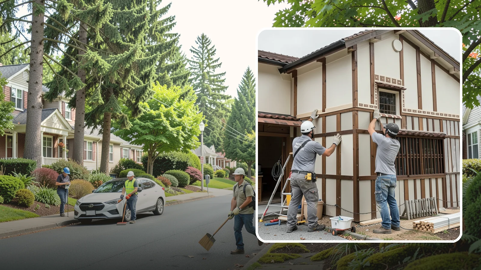 Board and Batten Installation in Beaux Arts Village, King County, WA - Bold board and batten installation that adds vertical dimension and timeless structure to your walls.
