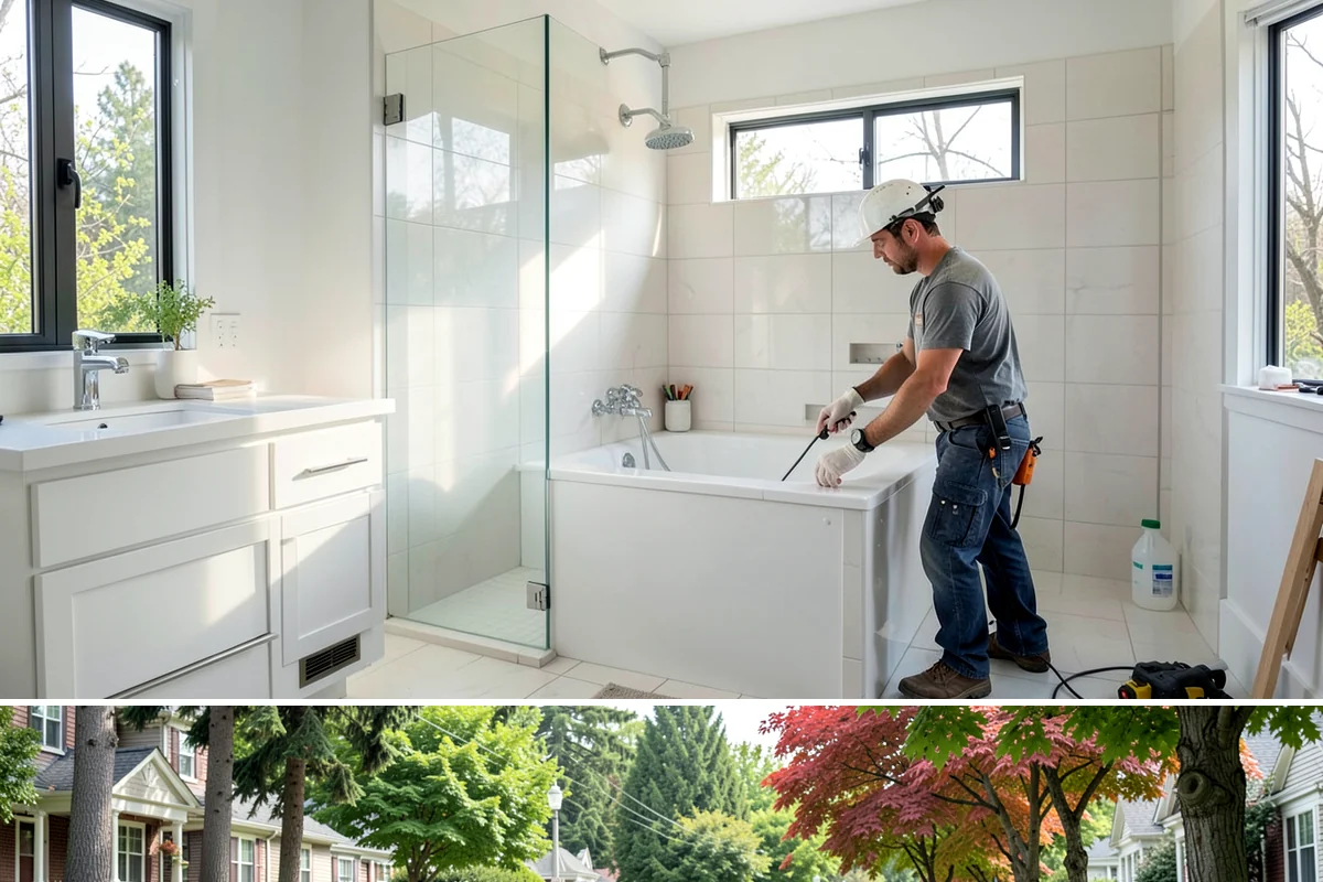 Board and Batten Installation in Beaux Arts Village, King County, WA - This interior wall treatment installs on schedule in any season and is well suited to rainy-day PNW remodels.