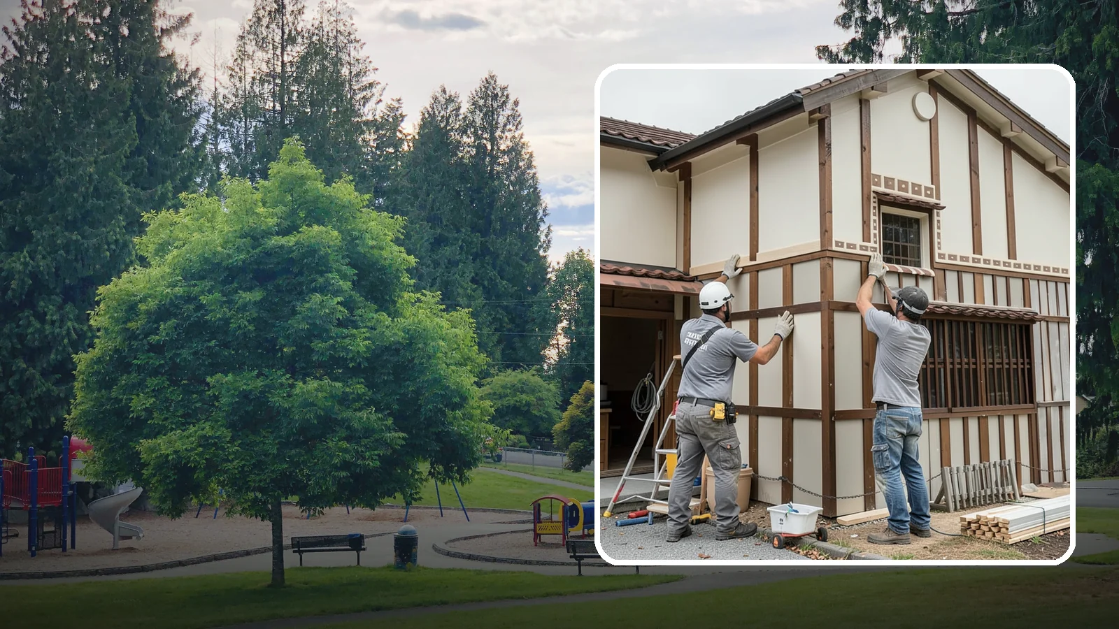 Board and Batten Installation in Bonney Lake, Pierce County, WA - Bold board and batten installation that adds vertical dimension and timeless structure to your walls.