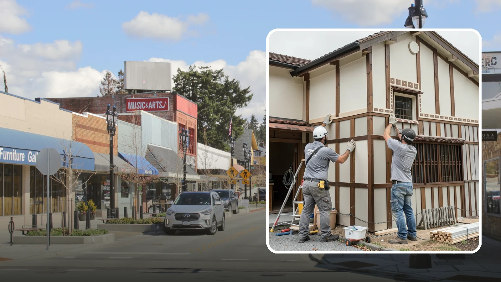 Board and Batten Installation in Bothell, King County, WA - Bold board and batten installation that adds vertical dimension and timeless structure to your walls.