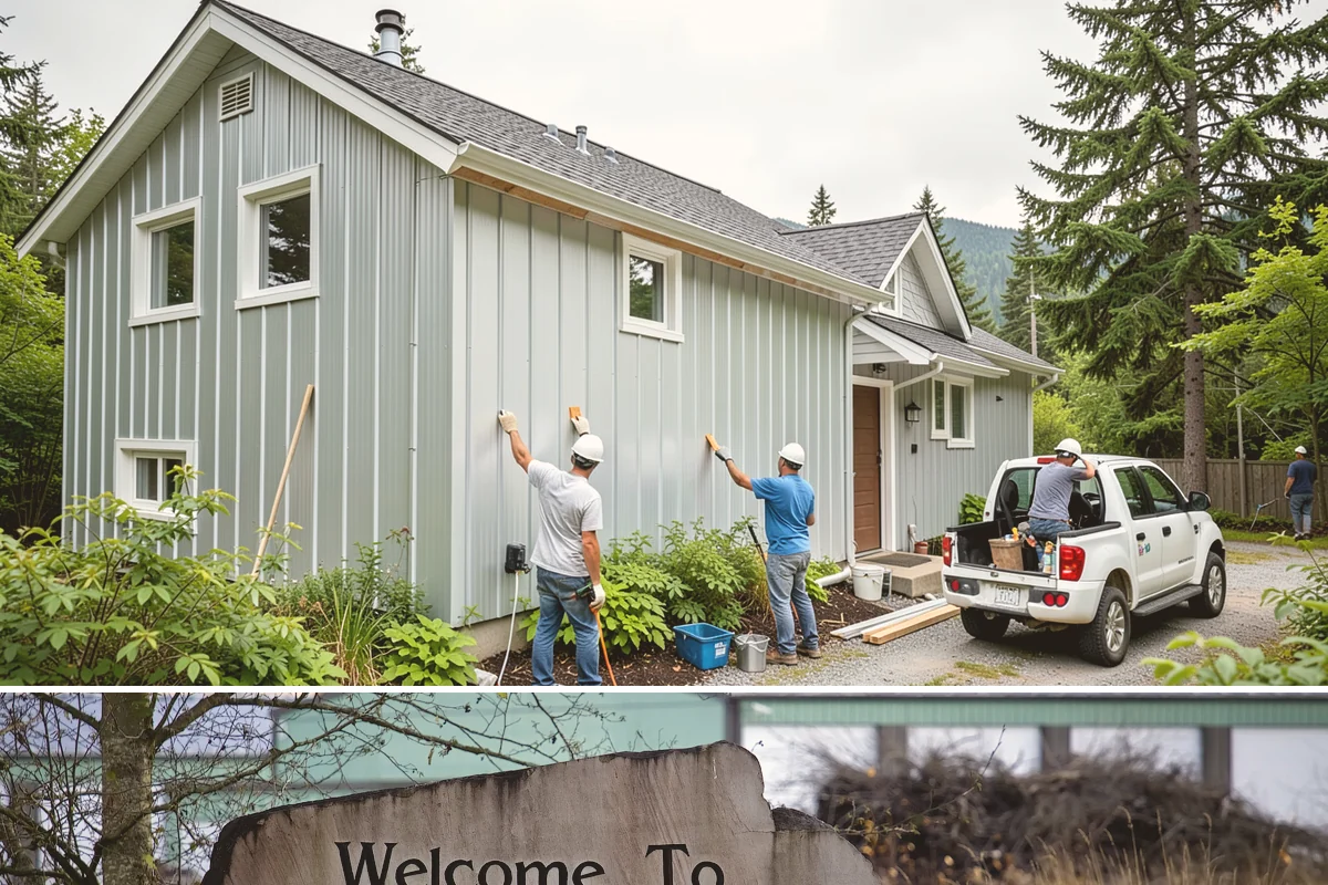 Board and Batten Installation in Buckley, Pierce County, WA - This interior wall treatment installs on schedule in any season and is well suited to rainy-day PNW remodels.