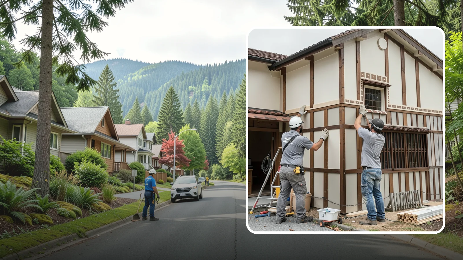 Board and Batten Installation in Darrington, Snohomish County, WA - Bold board and batten installation that adds vertical dimension and timeless structure to your walls.
