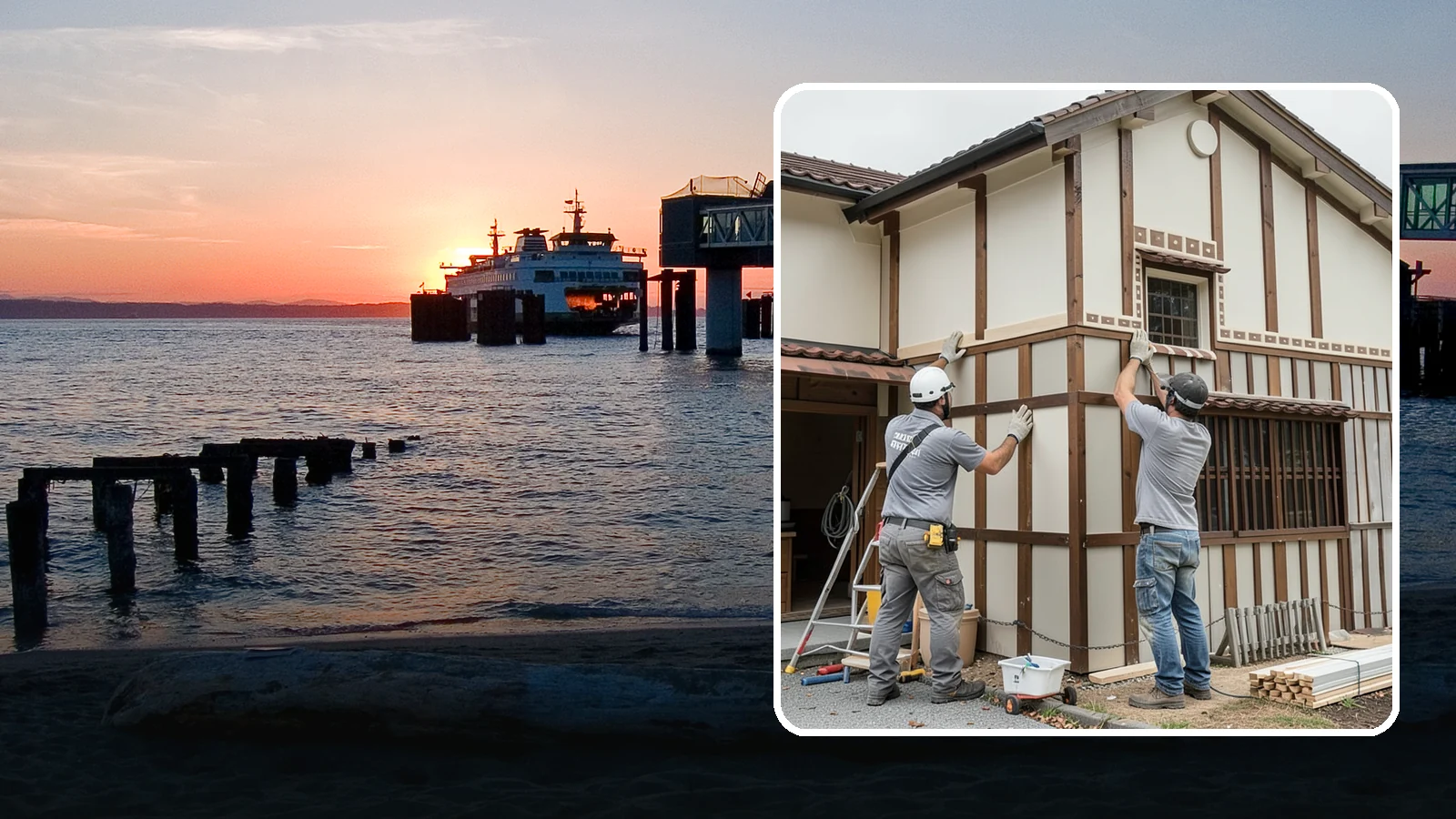 Board and Batten Installation in Edmonds, Snohomish County, WA - Bold board and batten installation that adds vertical dimension and timeless structure to your walls.
