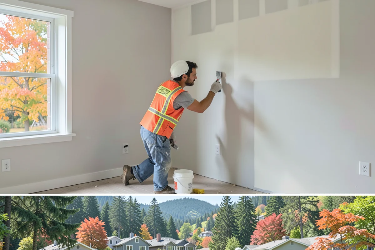 Board and Batten Installation in Fircrest, Pierce County, WA - This interior wall treatment installs on schedule in any season and is well suited to rainy-day PNW remodels.