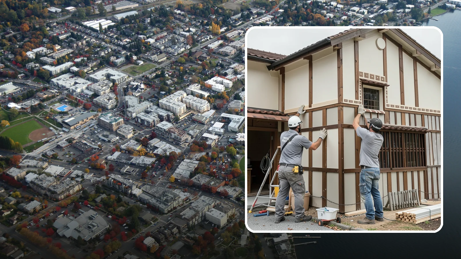 Board and Batten Installation in Kirkland, King County, WA - Bold board and batten installation that adds vertical dimension and timeless structure to your walls.
