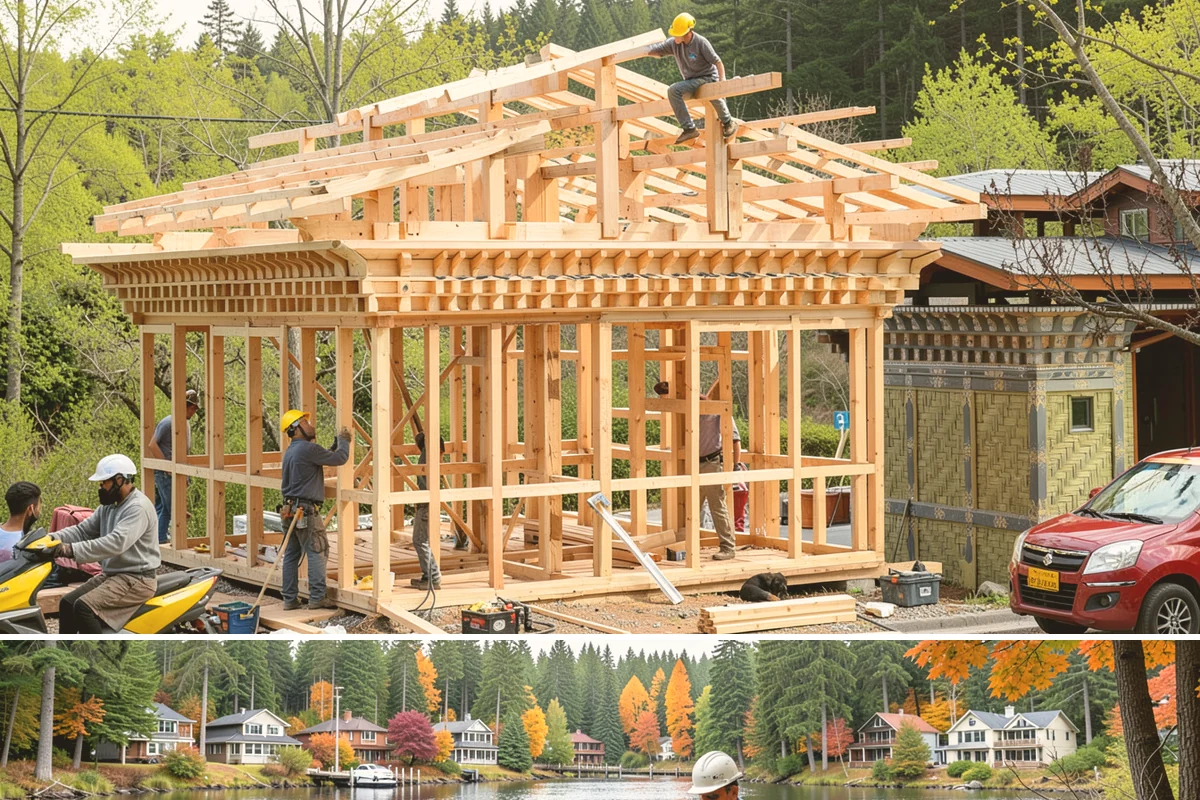 Board and Batten Installation in La Conner, Skagit County, WA - This interior wall treatment installs on schedule in any season and is well suited to rainy-day PNW remodels.
