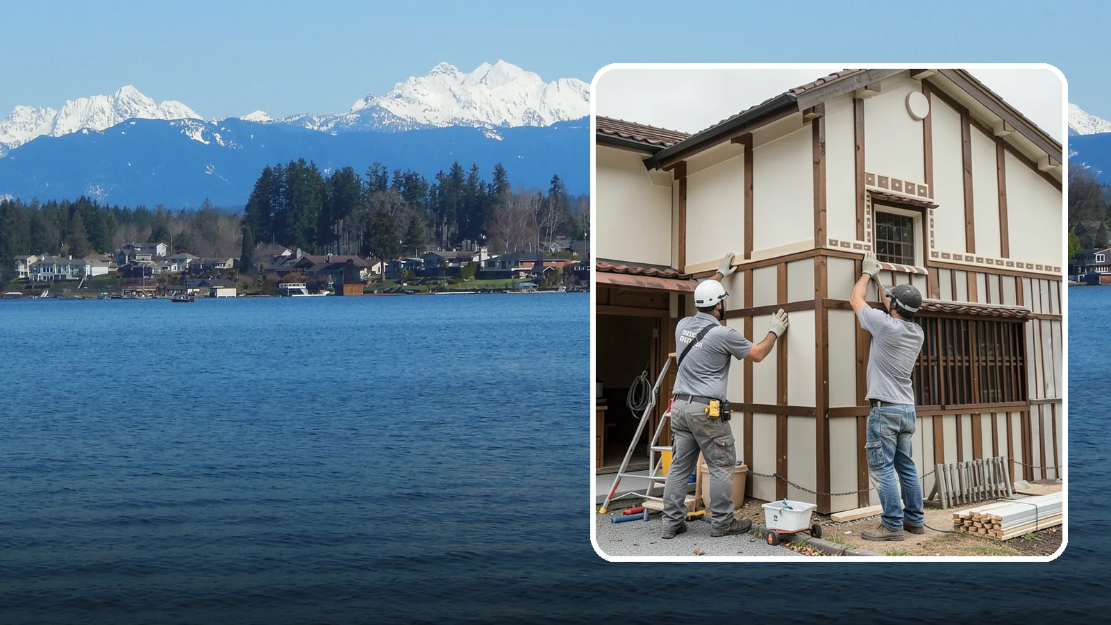 Board and Batten Installation in Lake Stevens, Snohomish County, WA - Bold board and batten installation that adds vertical dimension and timeless structure to your walls.