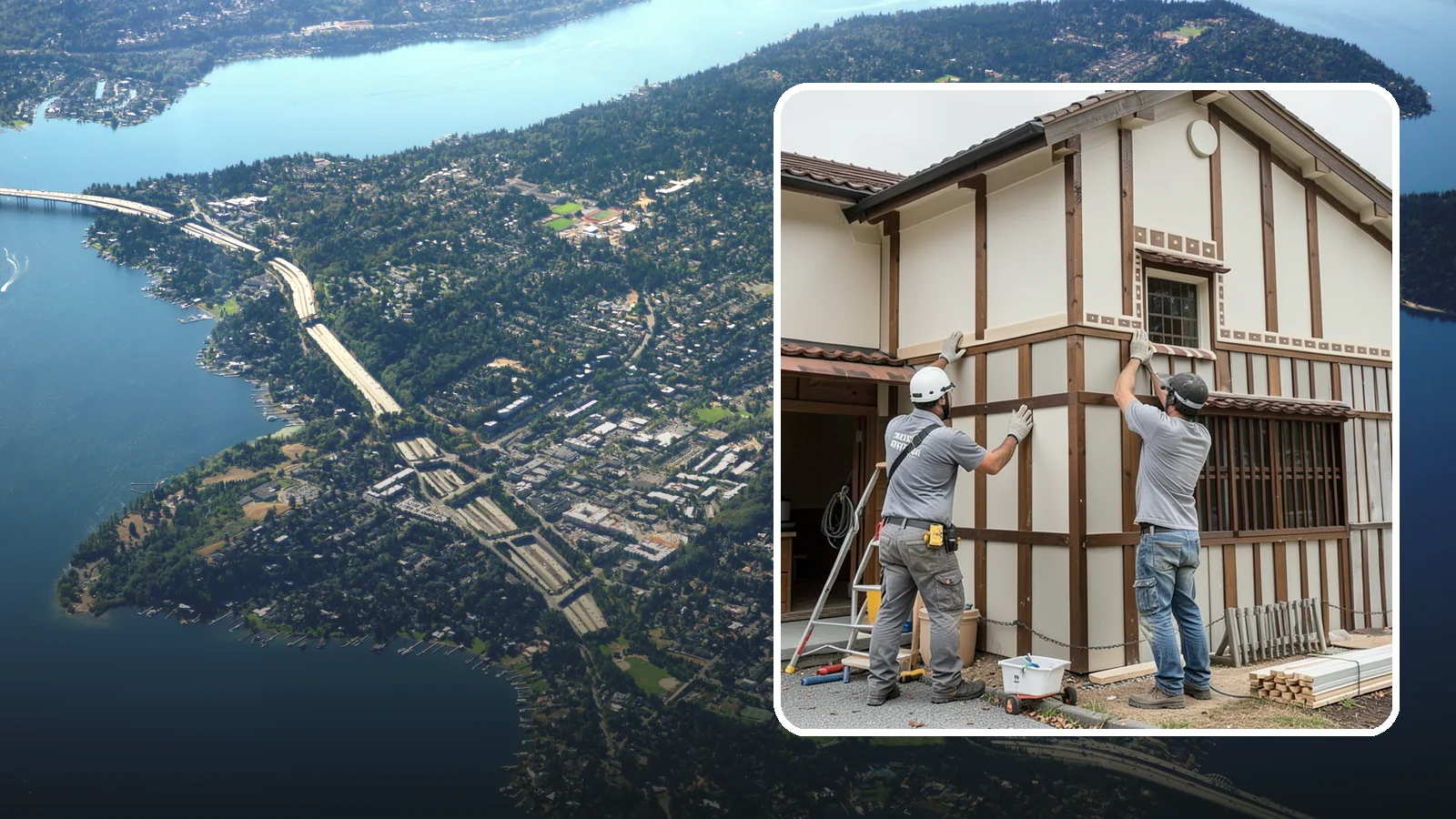Board and Batten Installation in Mercer Island, King County, WA - Bold board and batten installation that adds vertical dimension and timeless structure to your walls.