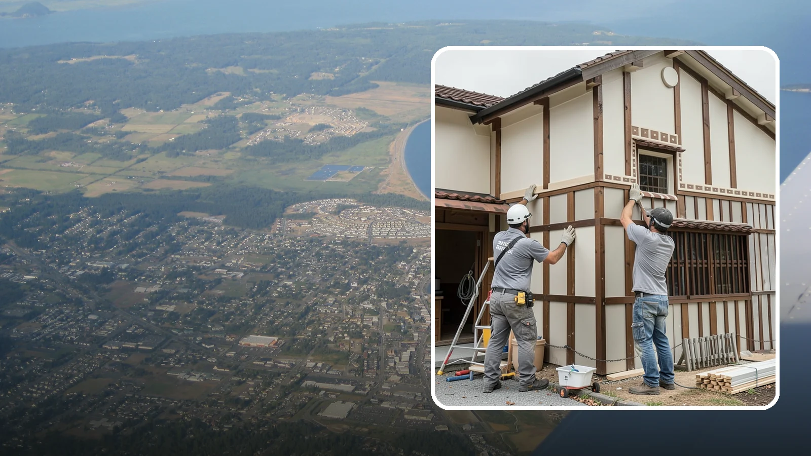 Board and Batten Installation in Oak Harbor, Island County, WA - Bold board and batten installation that adds vertical dimension and timeless structure to your walls.