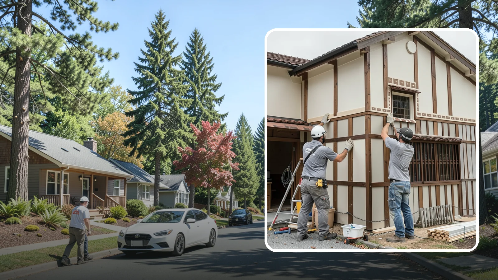 Board and Batten Installation in Orting, Pierce County, WA - Bold board and batten installation that adds vertical dimension and timeless structure to your walls.