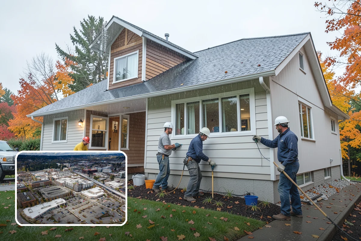 Board and Batten Installation in Redmond, King County, WA - Plumb, evenly spaced battens for a tidy grid