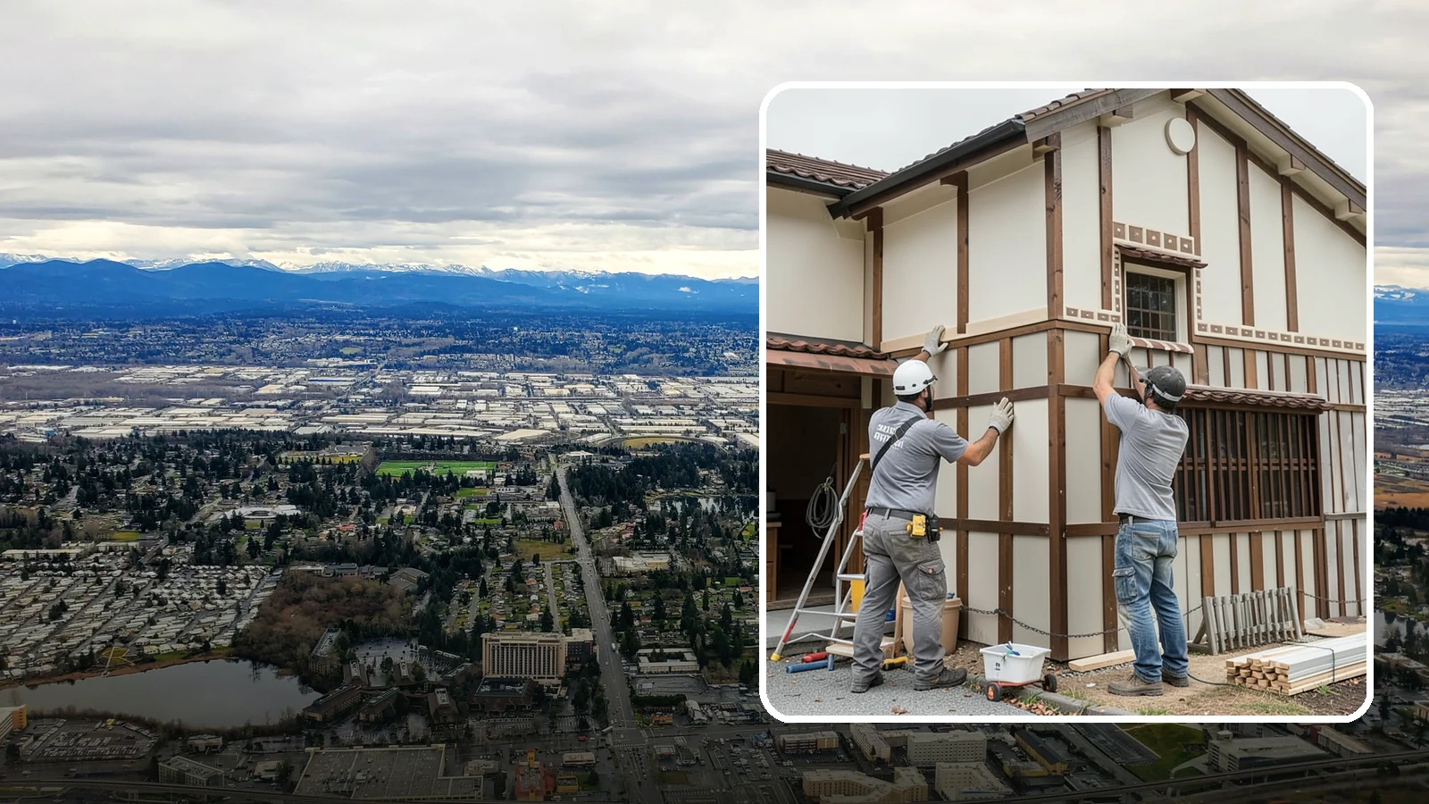 Board and Batten Installation in SeaTac, King County, WA - Bold board and batten installation that adds vertical dimension and timeless structure to your walls.