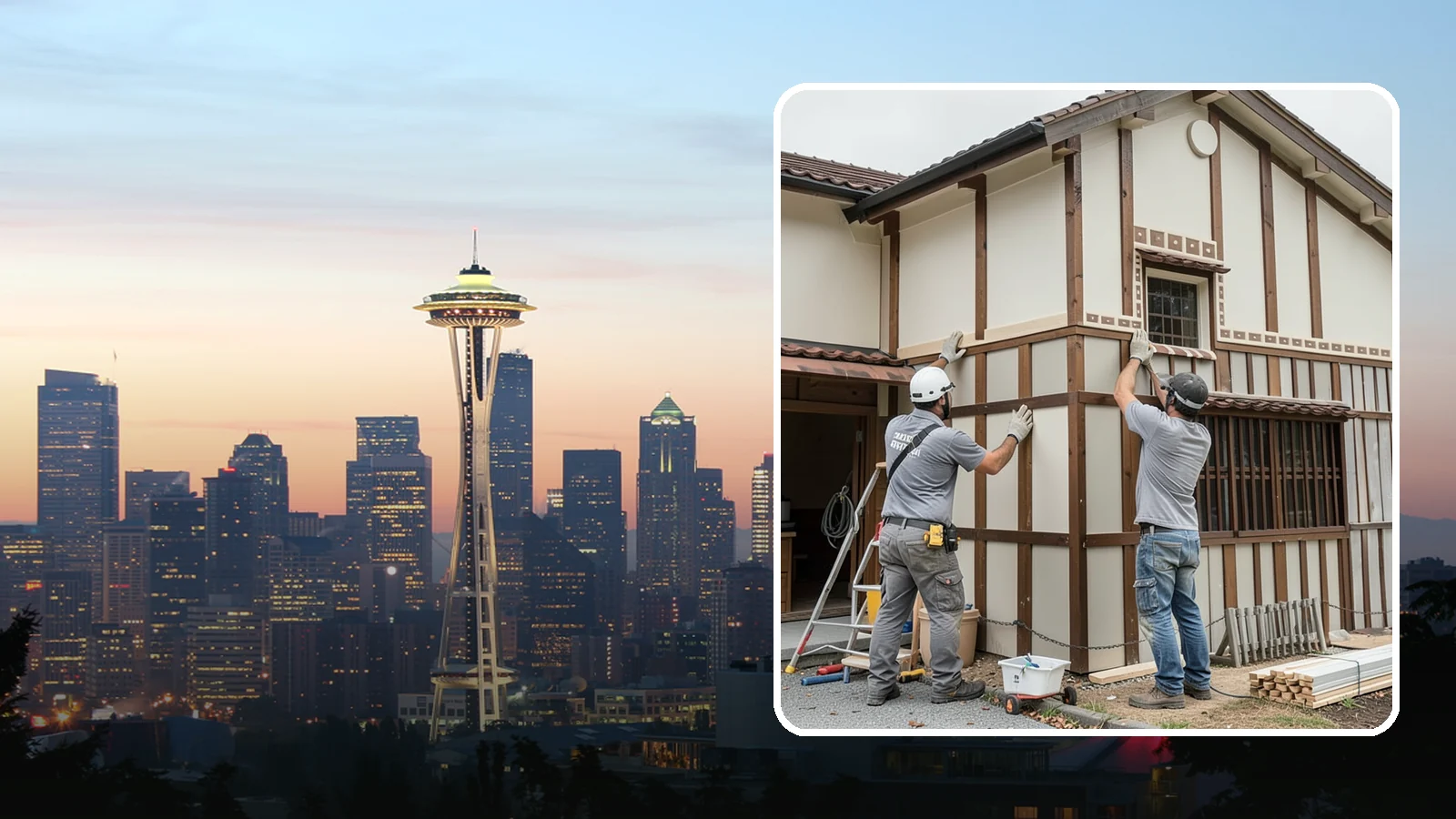 Board and Batten Installation in Seattle, King County, WA - Bold board and batten installation that adds vertical dimension and timeless structure to your walls.