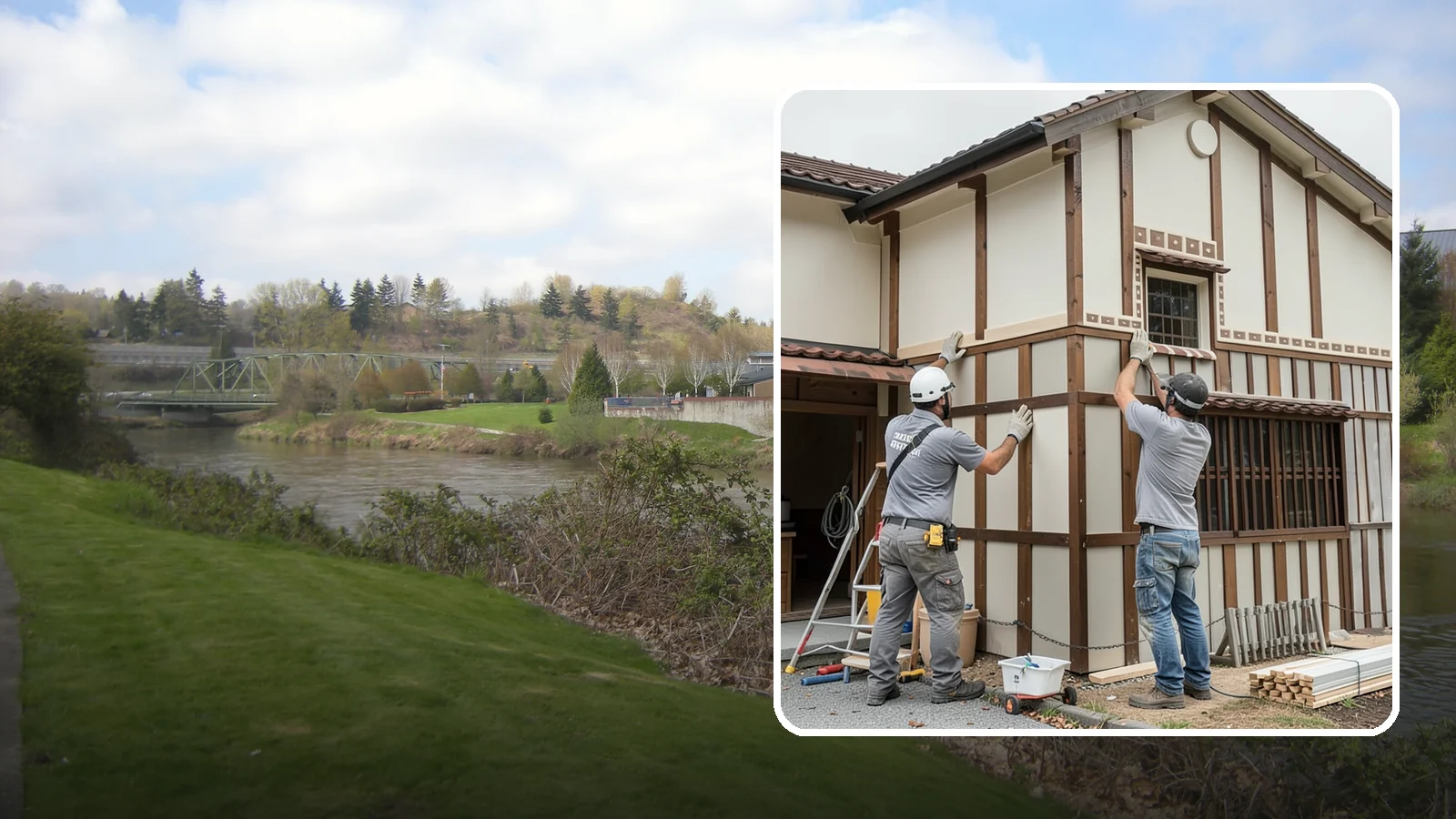 Board and Batten Installation in Tukwila, King County, WA - Bold board and batten installation that adds vertical dimension and timeless structure to your walls.