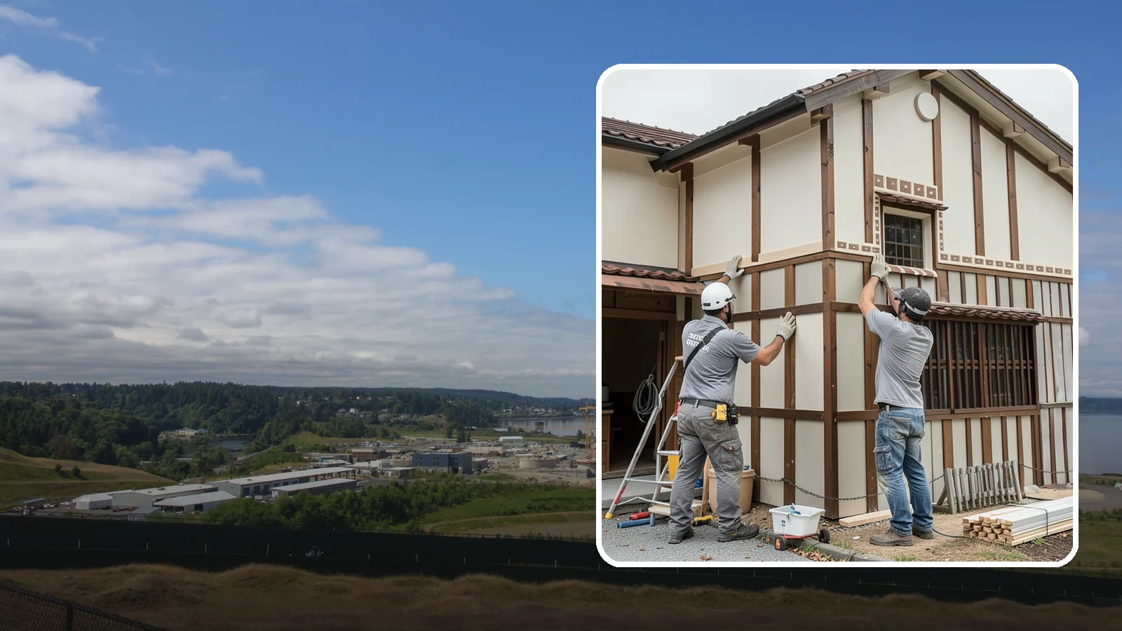 Board and Batten Installation in University Place, Pierce County, WA - Bold board and batten installation that adds vertical dimension and timeless structure to your walls.