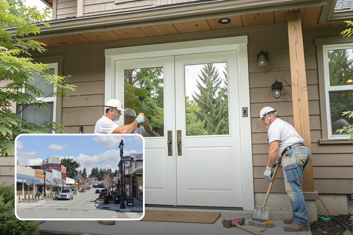 Board and Batten Siding in Bothell, King County, WA - Distinctive vertical texture and shadow lines