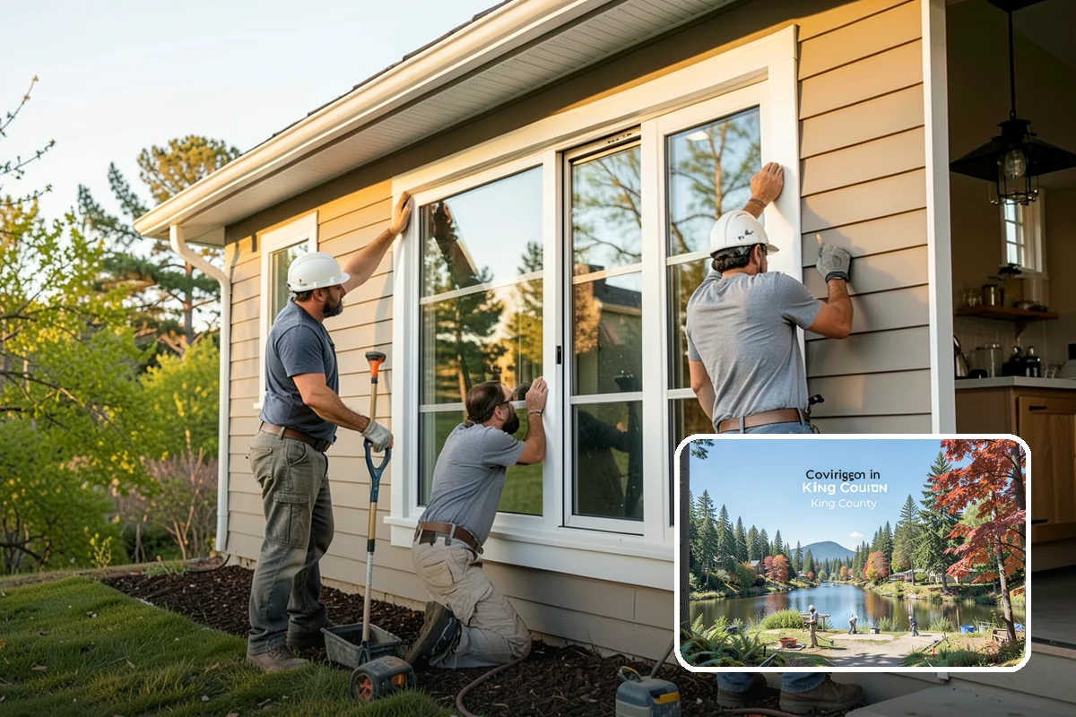 Board and Batten Siding in Covington, King County, WA - Distinctive vertical texture and shadow lines