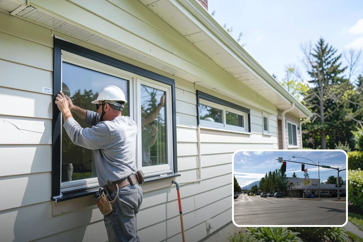 Board and Batten Siding in North Bend, King County, WA - Distinctive vertical texture and shadow lines