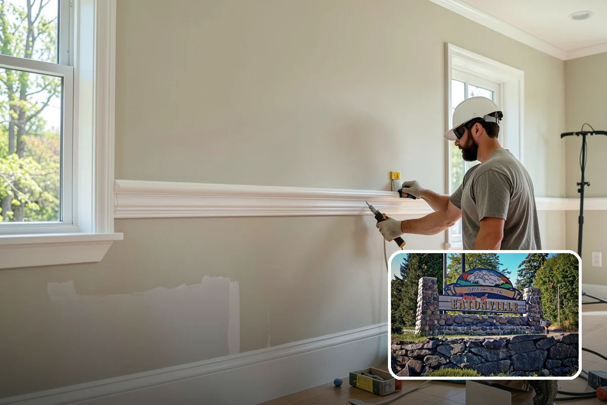 Bonus Room Finishing in Eatonville, Pierce County, WA - Converts wasted space into functional living area