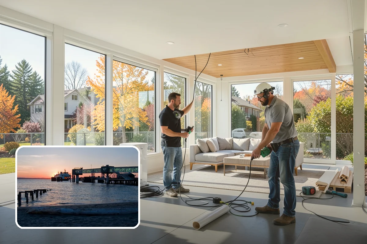 Bonus Room Finishing in Edmonds, Snohomish County, WA - Converts wasted space into functional living area