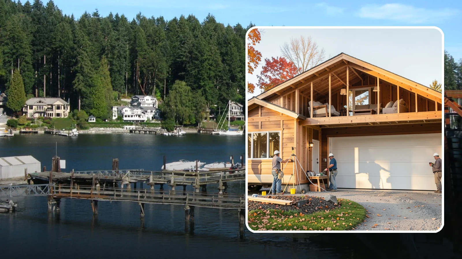 Bonus Room Finishing in Gig Harbor, Pierce County, WA - We finish bonus rooms above garages and under rooflines into comfortable, usable living space.