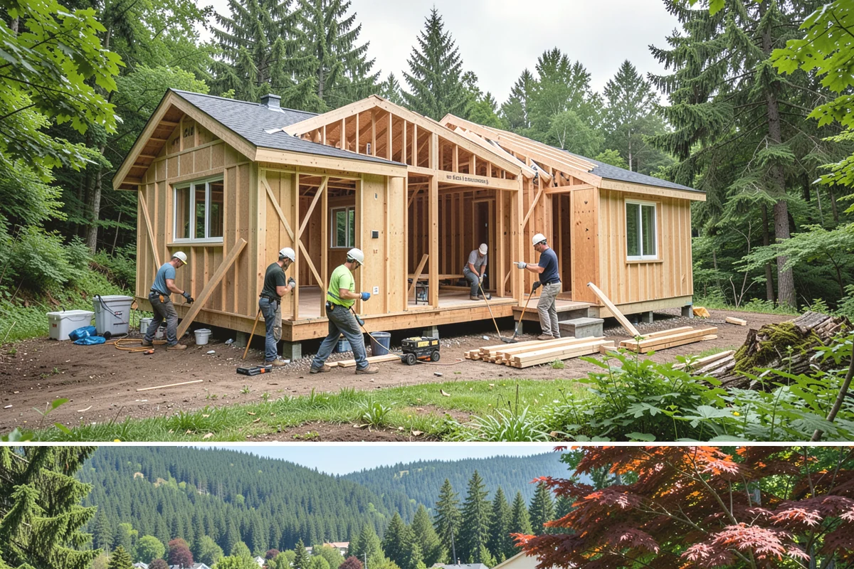 Bonus Room Finishing in Index, Snohomish County, WA - Bonus room finishing is interior work that keeps crews productive through the wet fall and winter.