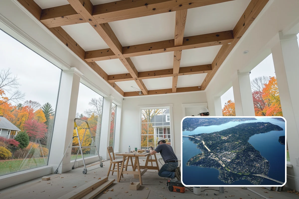 Bonus Room Finishing in Mercer Island, King County, WA - Converts wasted space into functional living area