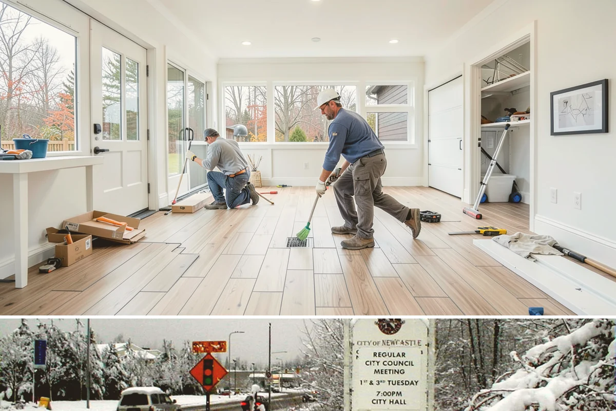 Bonus Room Finishing in Newcastle, King County, WA - Bonus room finishing is interior work that keeps crews productive through the wet fall and winter.