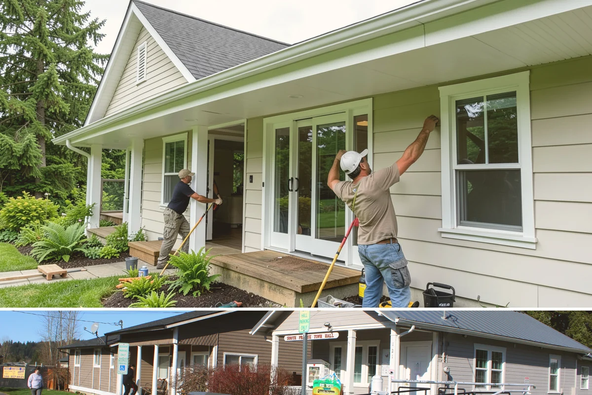 Bonus Room Finishing in South Prairie, Pierce County, WA - Bonus room finishing is interior work that keeps crews productive through the wet fall and winter.