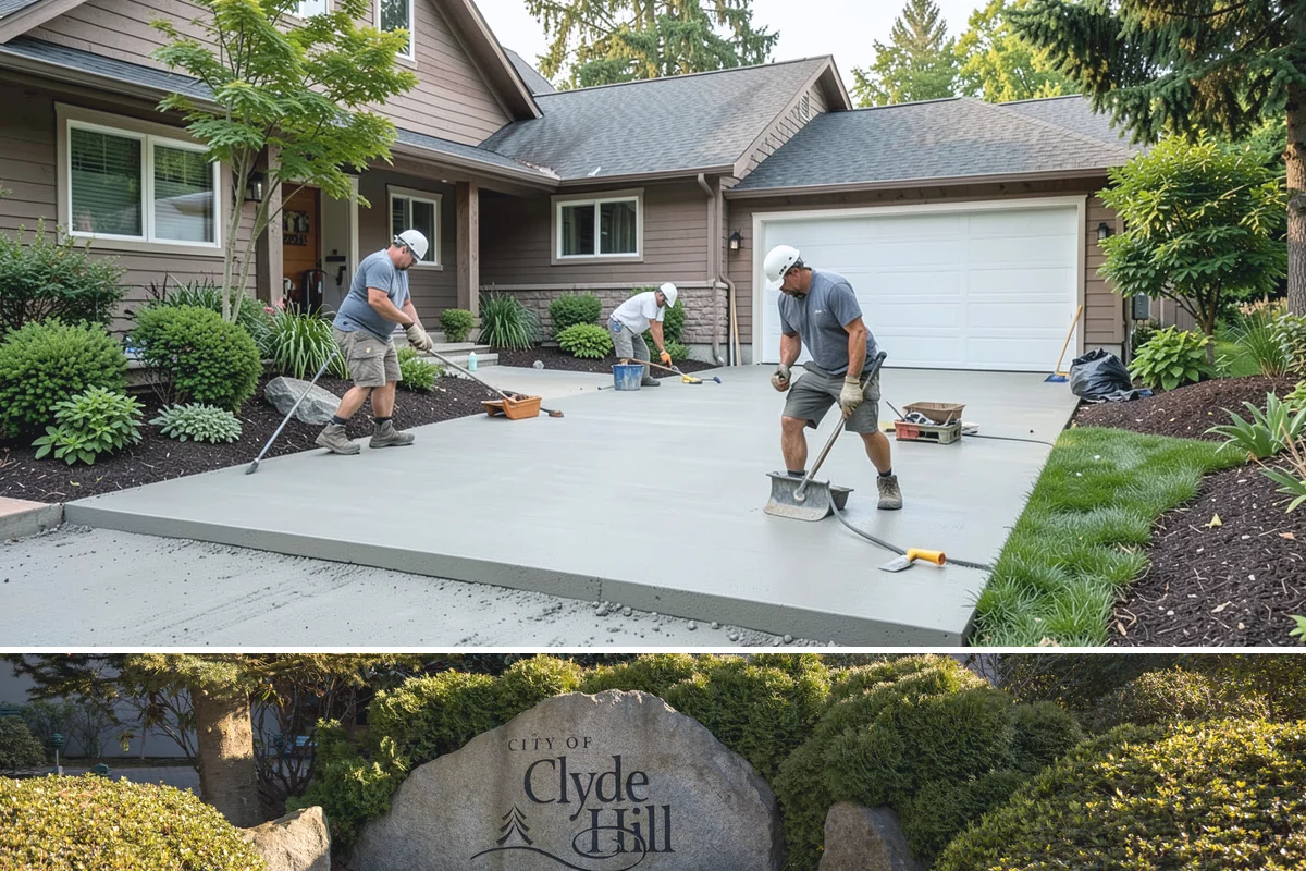 Boulder Retaining Wall in Clyde Hill, King County, WA - Summer and early fall provide the firm, dry ground that heavy boulder placement and base work require.