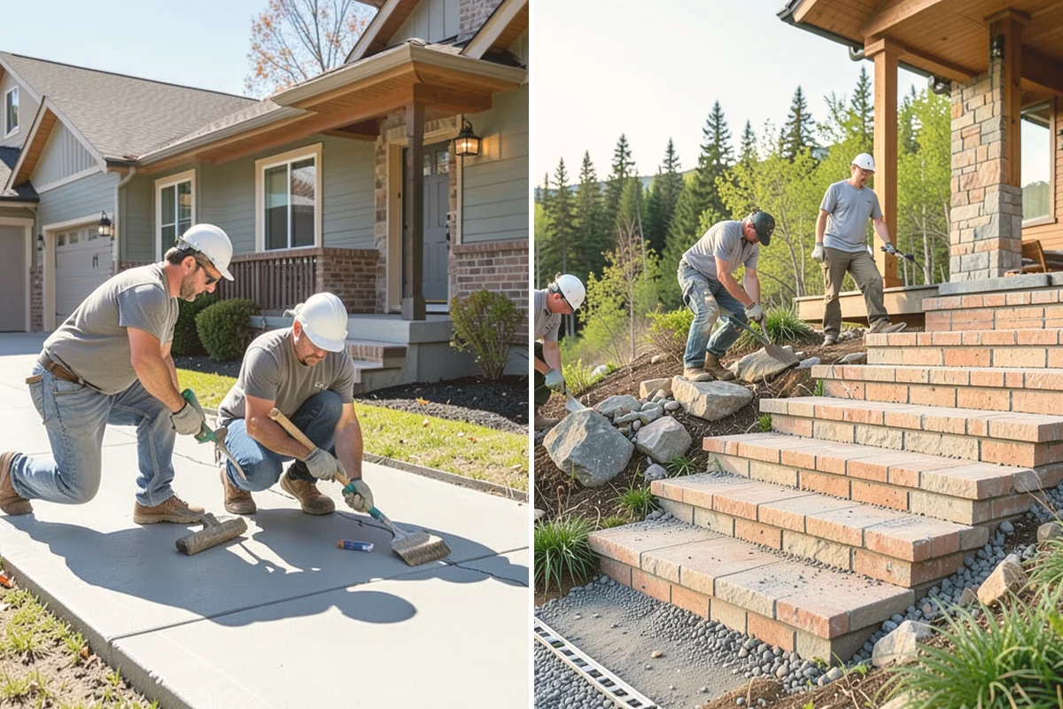 Boulder Retaining Wall in Eatonville, Pierce County, WA - Assess the slope and plan boulder sizing and placement