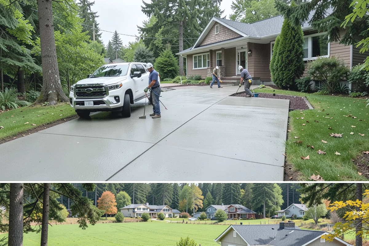 Boulder Retaining Wall in Lyman, Skagit County, WA - Summer and early fall provide the firm, dry ground that heavy boulder placement and base work require.